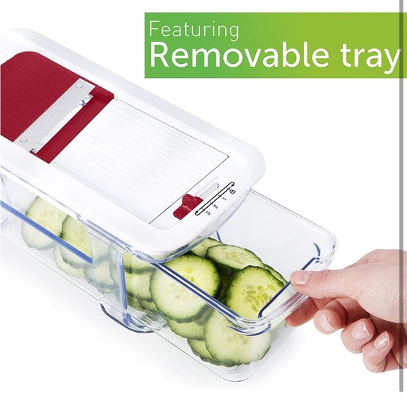 Red and White Vegetable Slicer, Used Once - Picture 6 of 6